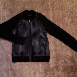 Rag & Bone Navy zip sweater